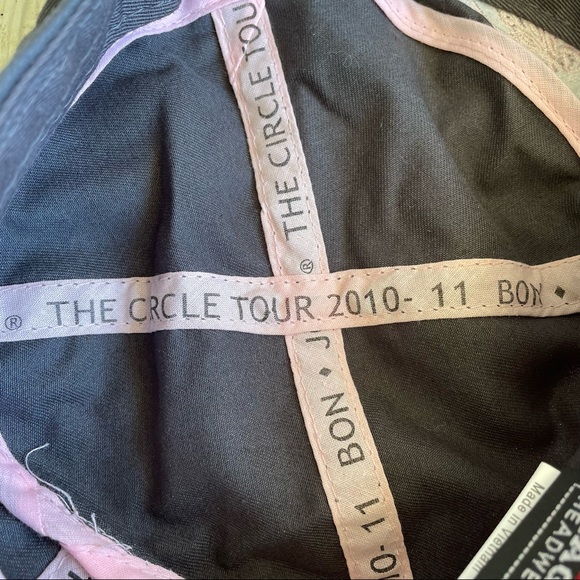 Bon Jovi The Circle Tour Military Hat Women’s Gray Adjustable Cap 2010 - Picture 9 of 9